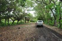 Estrada bucólica na Isla Ometepe, no lago Nicarágua, sul do país